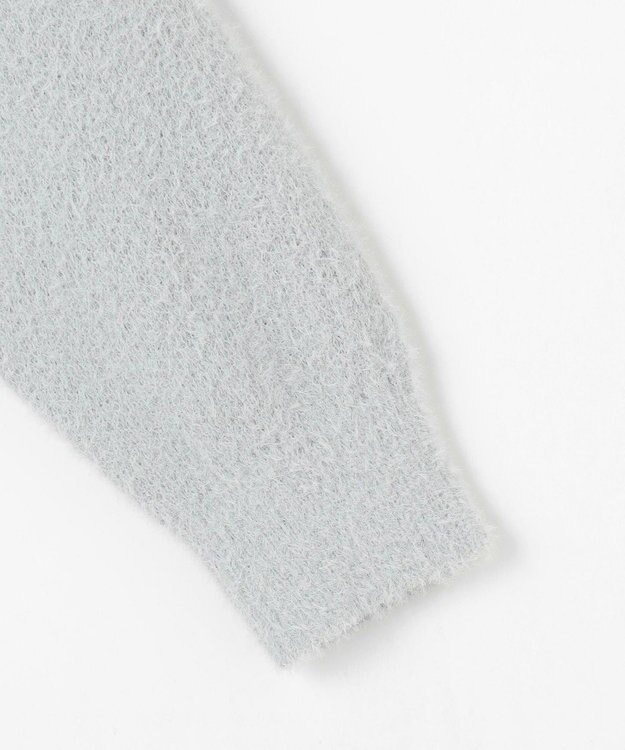 Feroux パール付きシャギー ニット スカイブルー系