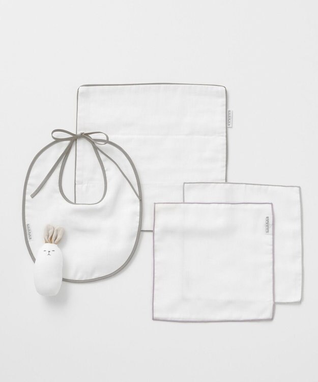 京和晒綿紗 【BABY】ベビープチギフト グレーバイアス