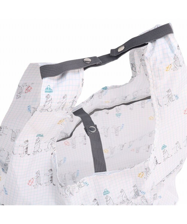 ACE BAGS & LUGGAGE 【折り畳み】 HAyU × ace. マルシェバッグ エコバッグ 猫柄 23L 17871 行進B