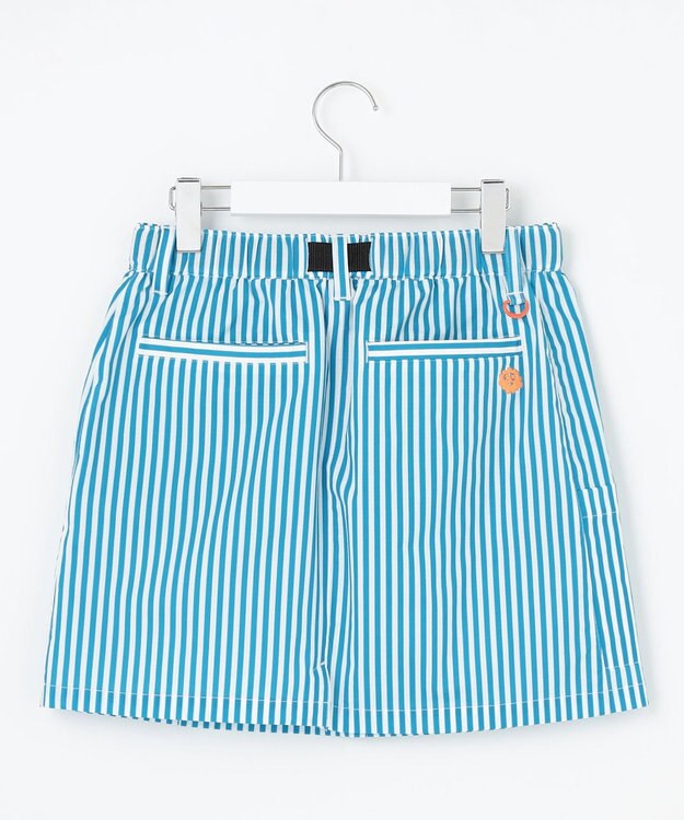 PW CIRCULUS 【高通気 / 軽撥水 / 軽量のDotAir 使用】【WOMEN】ストライプ柄スカート サックスブルー系2