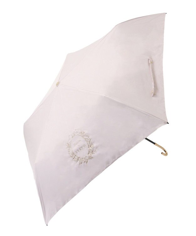 Maison de FLEUR 遮光&UV CUT 折りたたみ傘 Pink