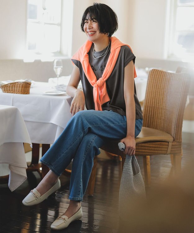 ANY L 【洗濯機可能/ストレッチ】ライトウェイトデニム フェードインディゴ