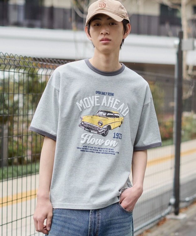 WEGO グラフィックリンガーT（SS） グレー