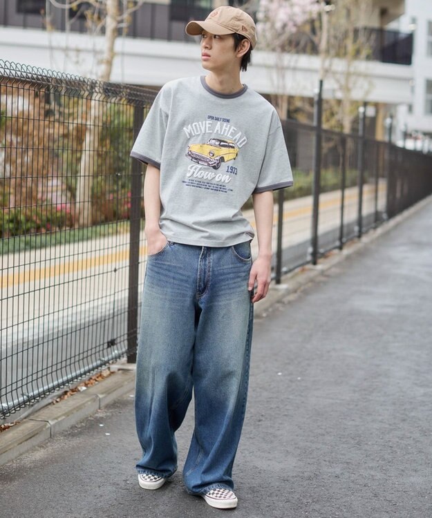 WEGO グラフィックリンガーT（SS） グレー