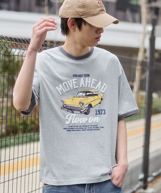 WEGO グラフィックリンガーT（SS） グレー