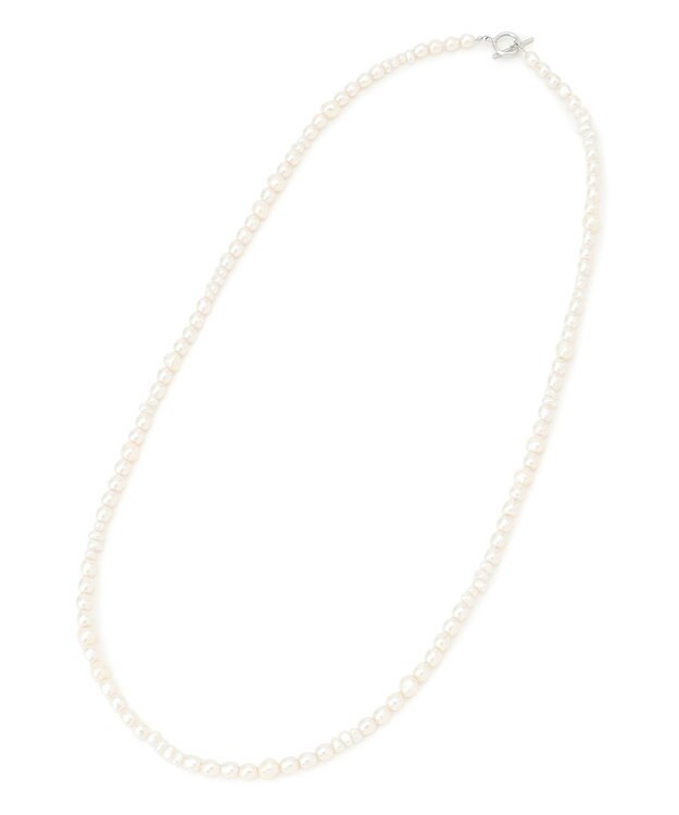 23区 【APPLAUDIR】ランダムバロックパール ロングネックレス シルバー系