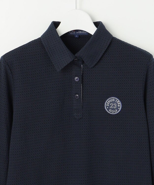 23区GOLF 【WOMEN】長袖ポロシャツ ネイビー系