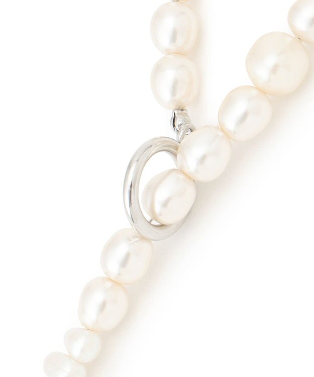 23区 【APPLAUDIR】ランダムバロックパール ロングネックレス シルバー系