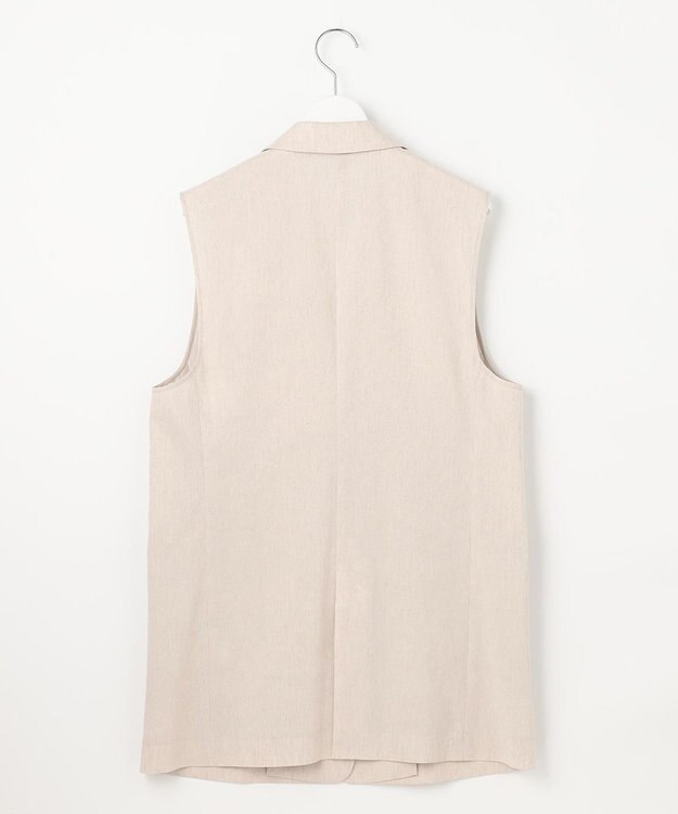 自由区 S 【セットアップ対応・洗える】LIPストレッチテーラード ジレ フラックス