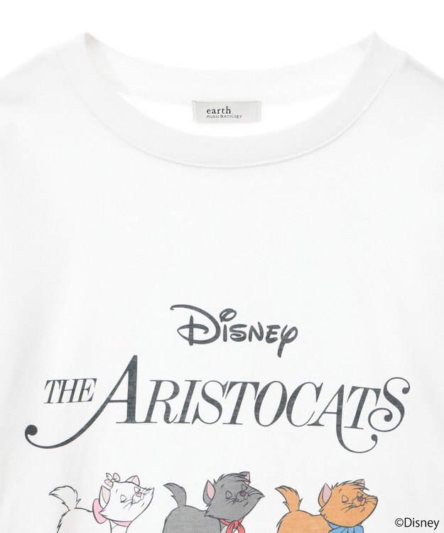 earth music&ecology Ｄｉｓｎｅｙ／Ｔｈｅ　ＡｒｉｓｔｏｃａｔｓプリントロンＴ Off White