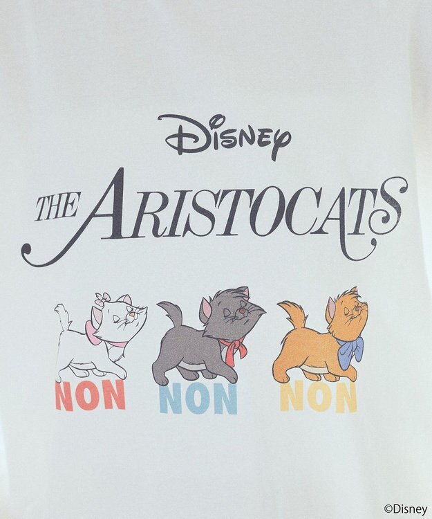 earth music&ecology Ｄｉｓｎｅｙ／Ｔｈｅ　ＡｒｉｓｔｏｃａｔｓプリントロンＴ Off White