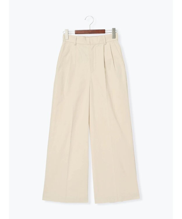 Te chichi 2タックチノパンツ【AOYAMA FASHION ASSOCIATION × Te chichi】 ベージュ