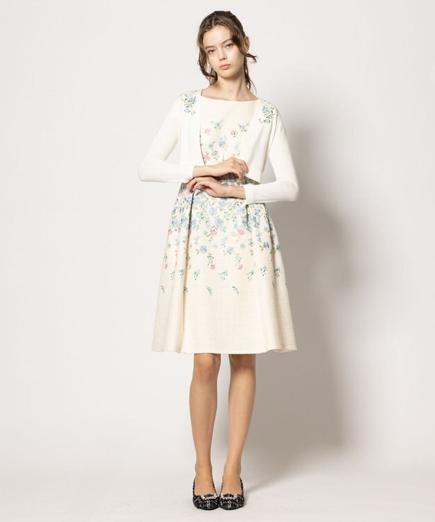 TOCCA 【キャンセル分販売！洗える】MOSS ROSE WORLD ドレス オフ系