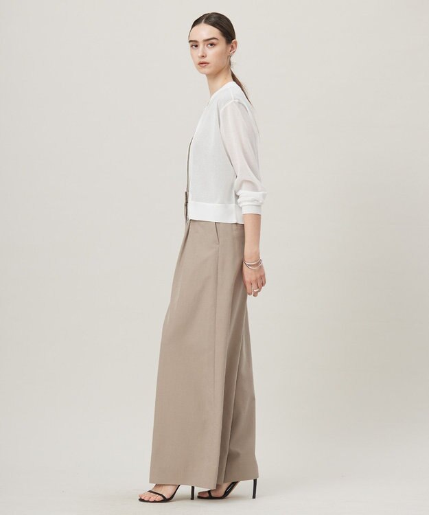 ICB 【洗える】ドライシアージップアップブルゾン オフホワイト系