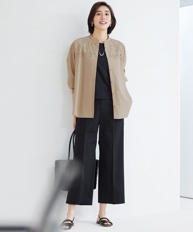 自由区 スーピマスムース タンクトップ ブラック