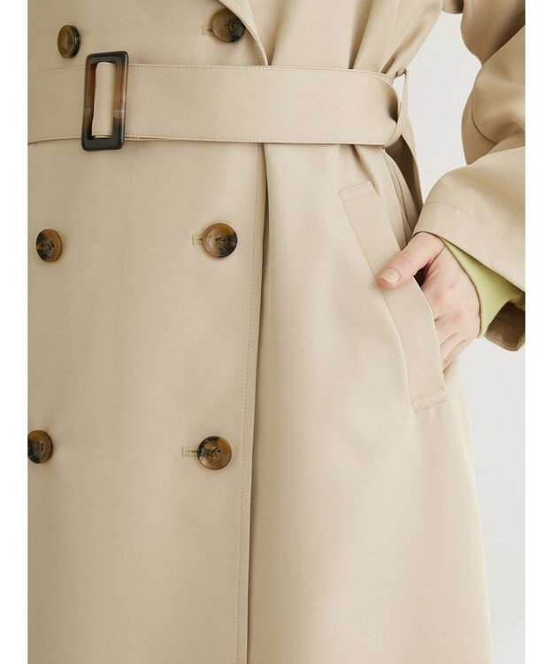 Green Parks ・ＥＬＥＮＣＡＲＥ　ＤＵＥ　コクーンスリーブトレンチコート Beige