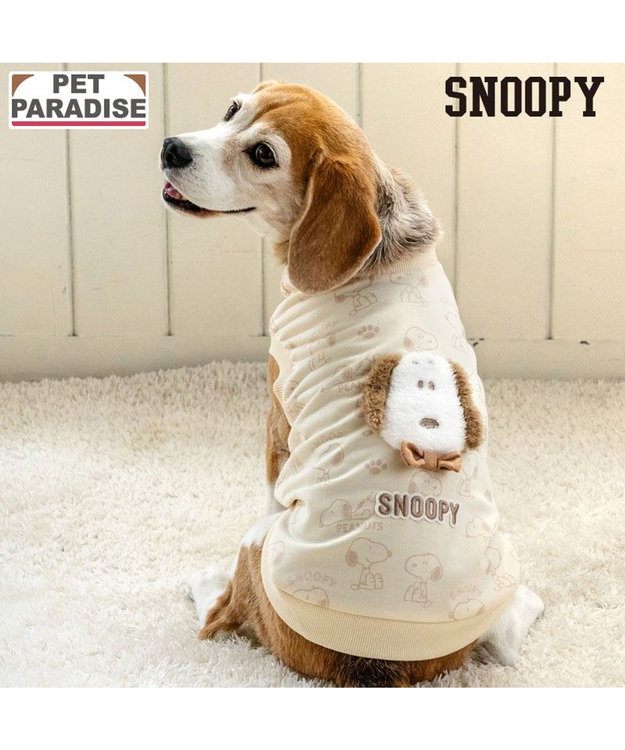 PET PARADISE スヌーピー 淡色トレーナー 《ベージュ》 中型犬 ベージュ