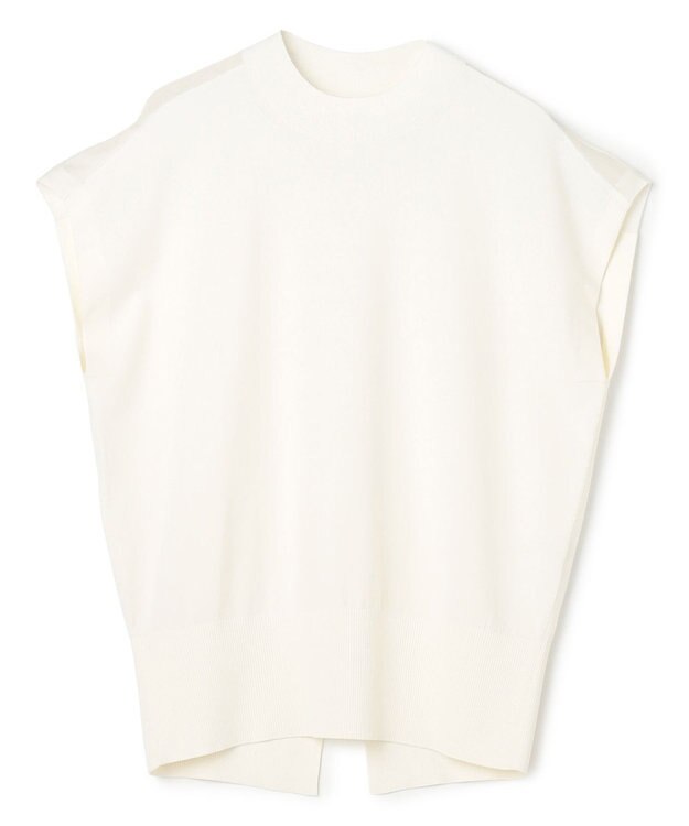 BEIGE， NADIA / シアーコンビ ストレッチニット Ecru