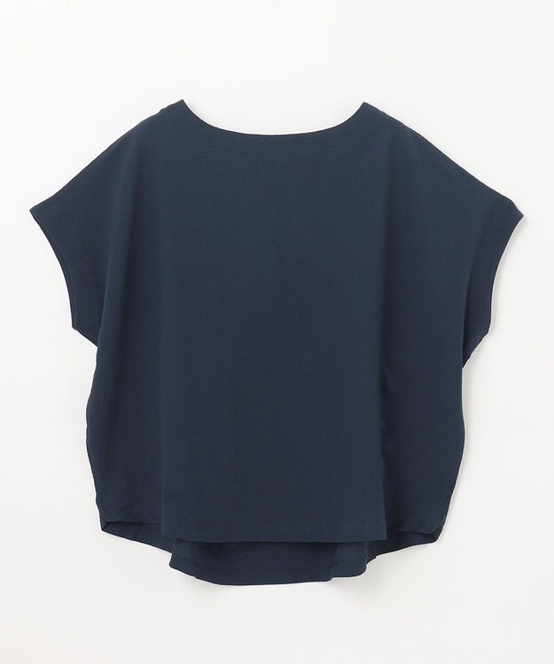 ANY L ミニサッカードルマンスリーブカットソー ネイビー