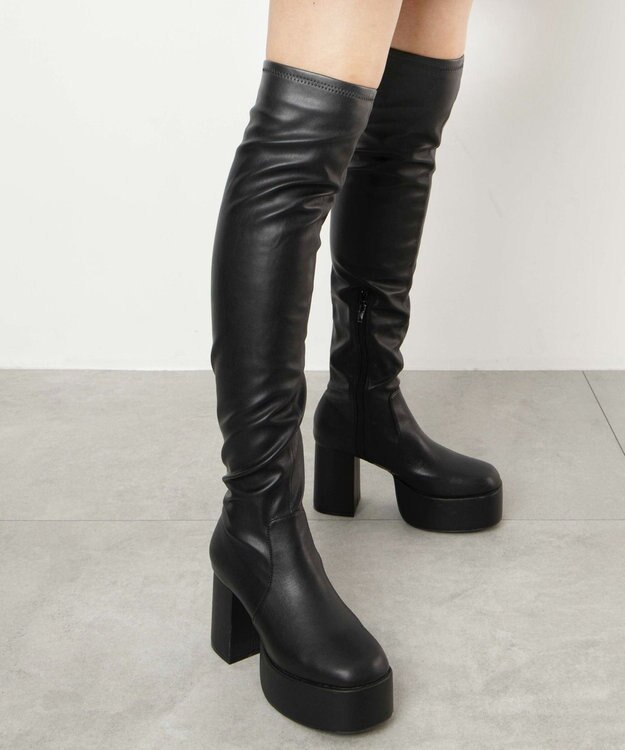 WEGO ニーハイブーツ ブラック