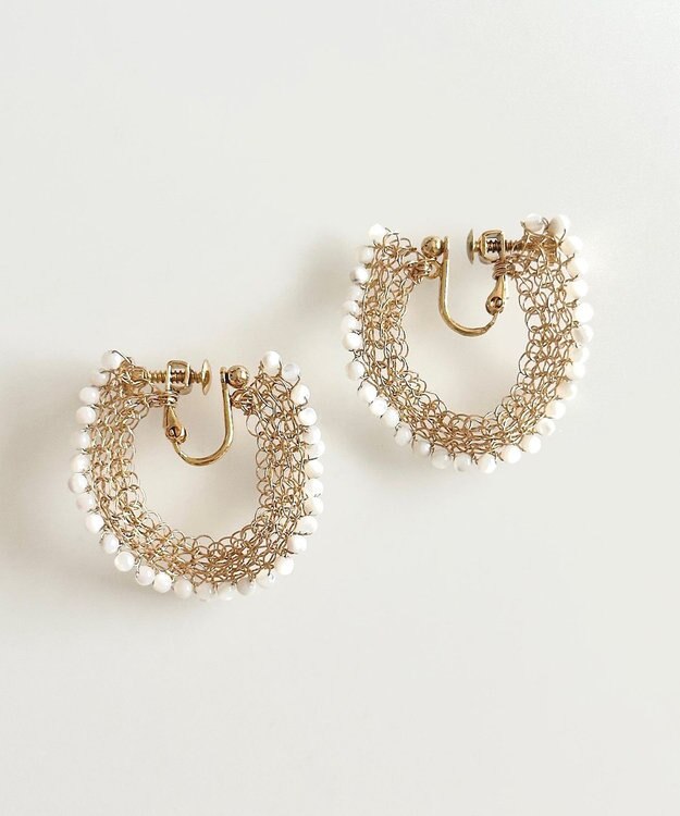 CASUMINO sweet pie 白蝶貝イヤリング gold