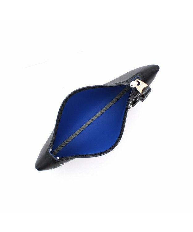 A.D.M.J. 【魔法の様に軽い】マジックライトコード刺しゅうフラットポーチ2セット(S・M) ネグロ