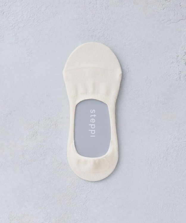 steppi 【抗菌防臭】スニーカーソックス アイボリー系