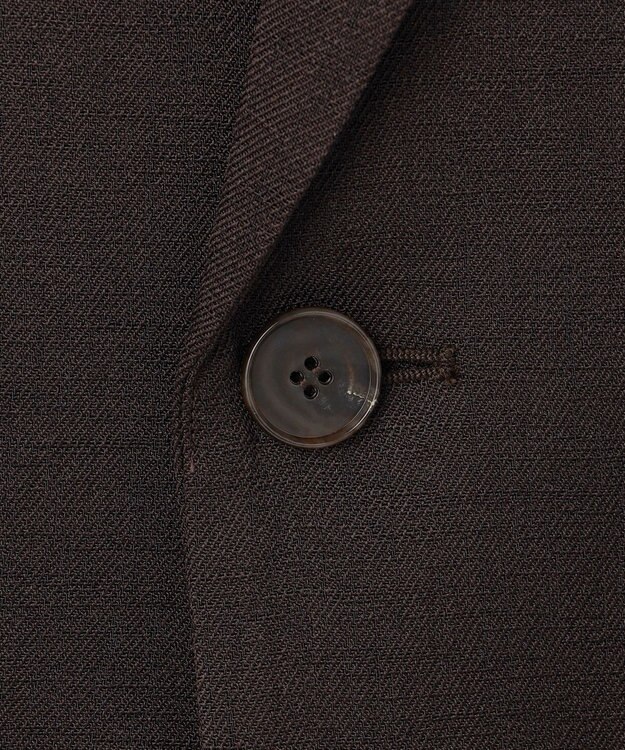 uncrave リネンライクツイル ジャケット ダークブラウン