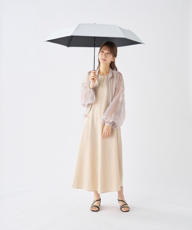 MOONBAT 【世界初の放射冷却素材】REIKYAKUパラソル ラディクール 折りたたみ傘 54㎝ 晴雨兼用 日傘 遮光100％ UV100％ 遮熱 ライトグレー