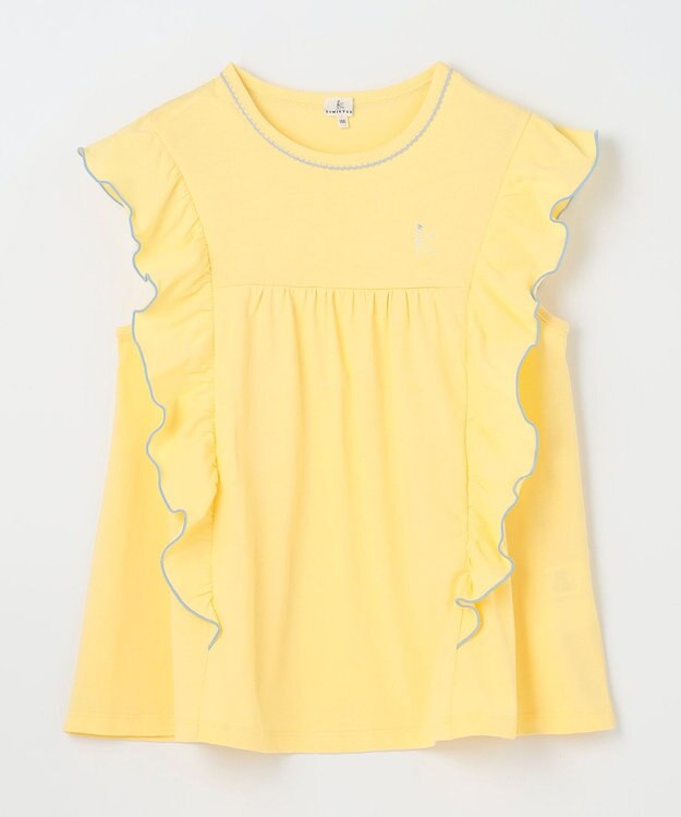 組曲 KIDS 【150-160㎝】フリフリフリル チュニック イエロー系