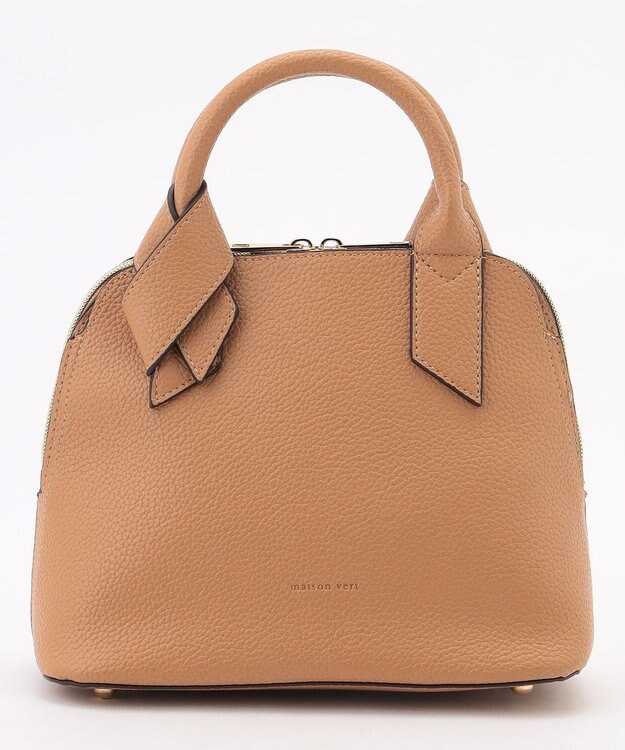 LA BAGAGERIE 【maison vert】 【超軽量/多収納】リボンハンドル2WAYバッグ キャメル
