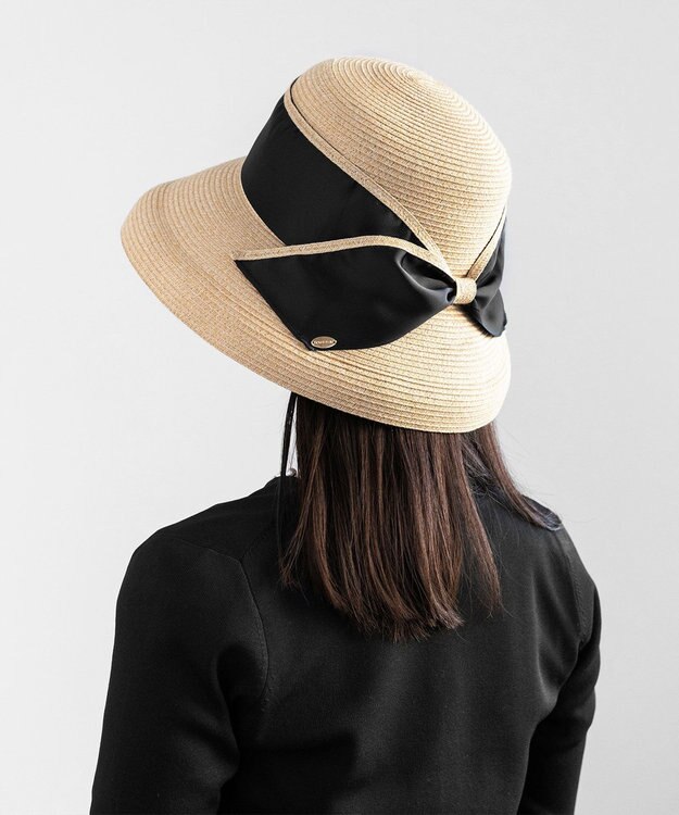TOCCA 【UVカット90%・吸水速乾・抗菌防臭・洗える・サイズ調整可】SIDE RIBBON HAT 帽子 ブラック系