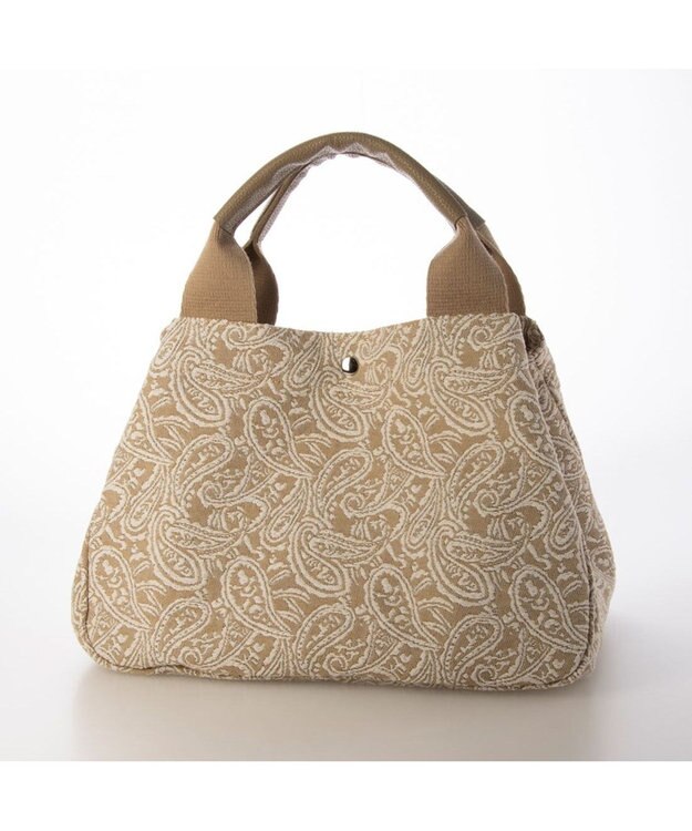 UNBILLION カシュカシュ cachecache / ペーズリー柄ジャガードトートバッグ ベージュ