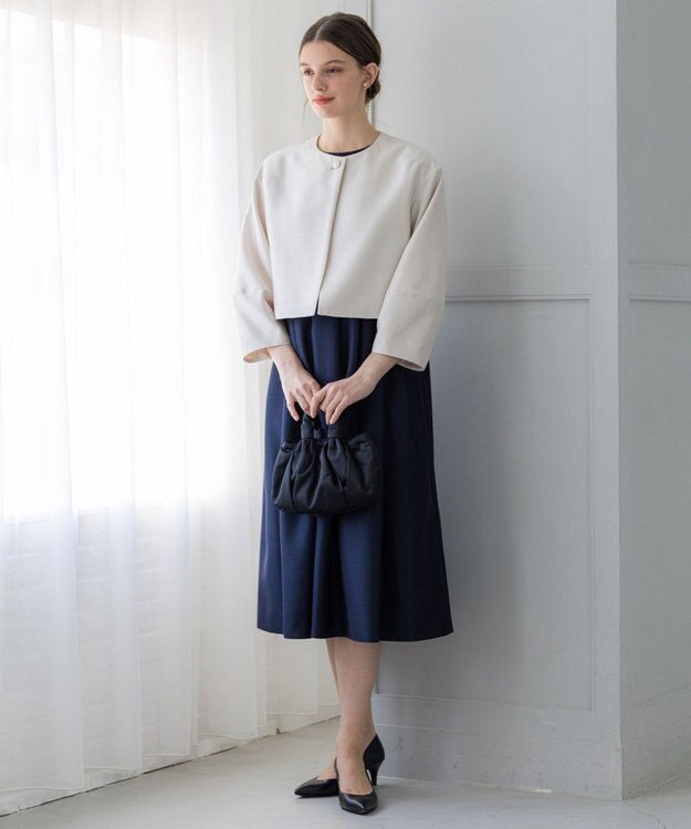 23区 【APPLAUDIR】トリアセシャンタン ドレス ネイビー