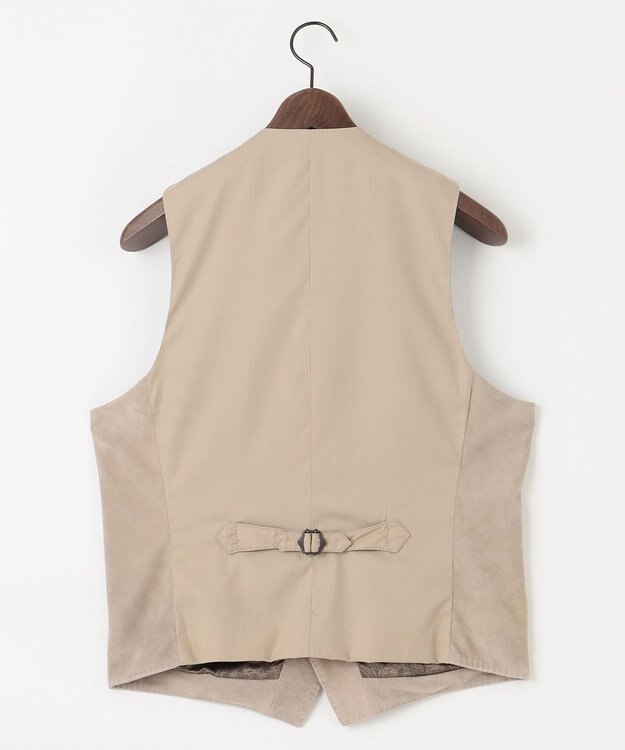 JOSEPH ABBOUD 【ゴートスウェード/軽量/ソフト/ストレッチ】ゴートスウェード ベスト ライトグレー系