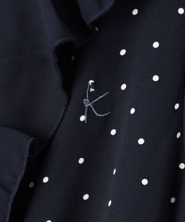 組曲 KIDS 【150-160cm】キャサリンドット ワンピース ネイビー系5