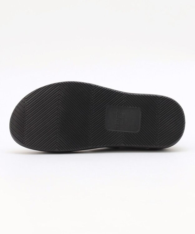 steppi 【洗える】厚底 ストラップサンダル ブラックチェック