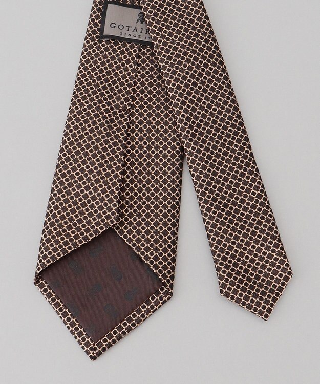 GOTAIRIKU 【日本製】ネクタイ_小紋柄 ブラウン系8
