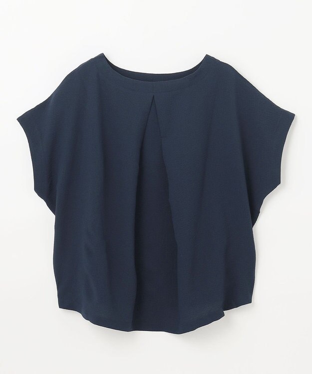 ANY L ミニサッカードルマンスリーブカットソー ネイビー