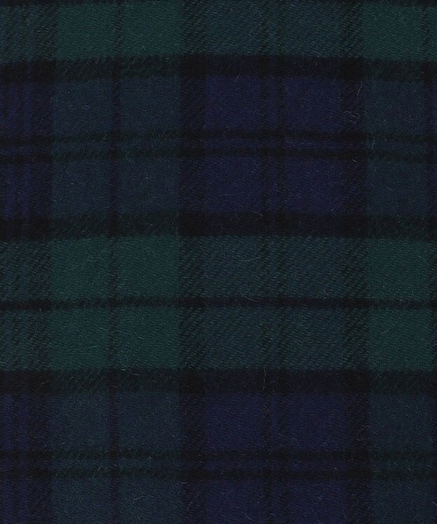 J.PRESS MEN リバーシブル カシミヤマフラー チェック×ストライプ ネイビー系4