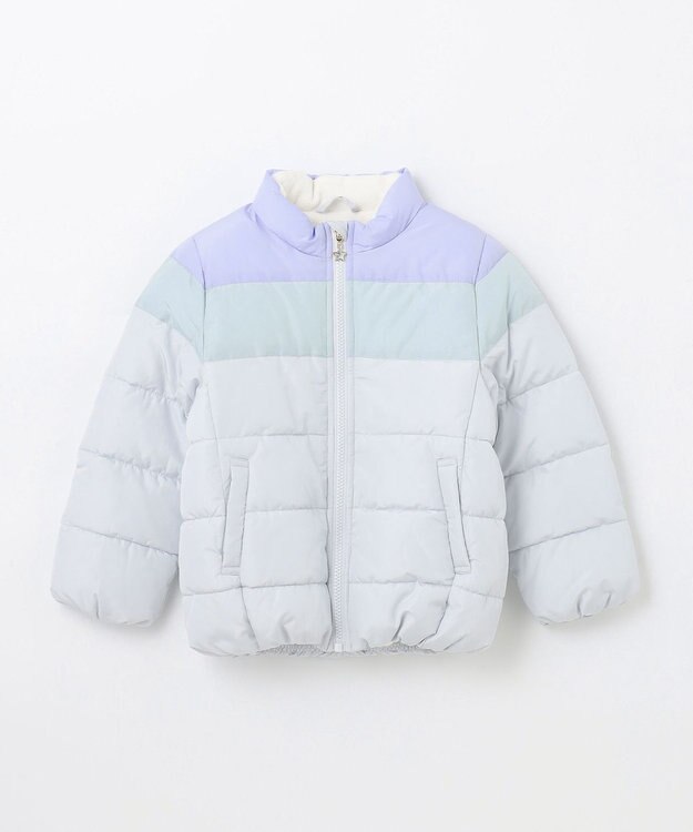 ANY KIDS 【洗濯機OK】中綿 ガーリー コート ミント系