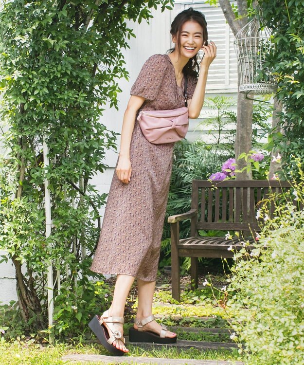 TOCCA RIBBON KNOT BODY BAG ボディバッグ ローズ系