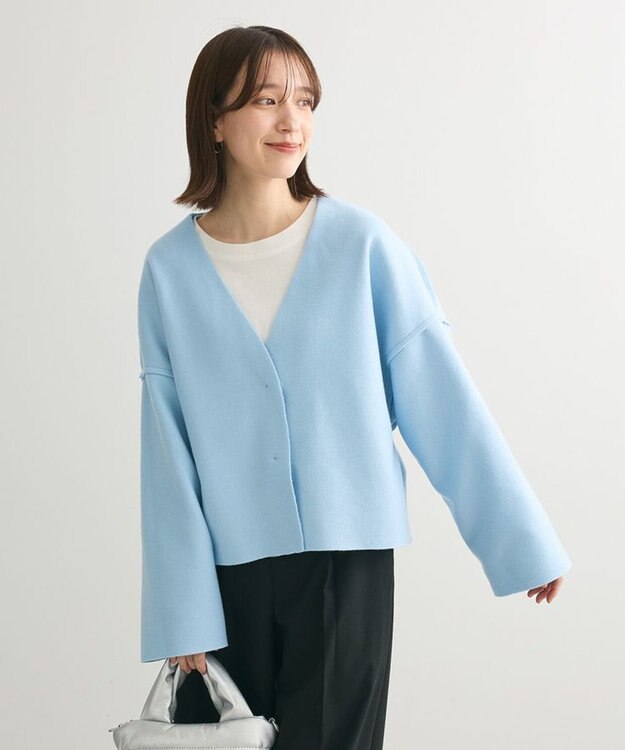 Green Parks リバーシブルカーディガン Blue