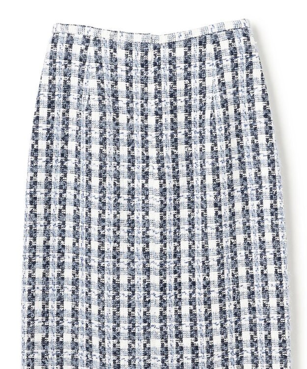 BEIGE， BERYL / ファンシーツイード Iラインスカート Navy Mix