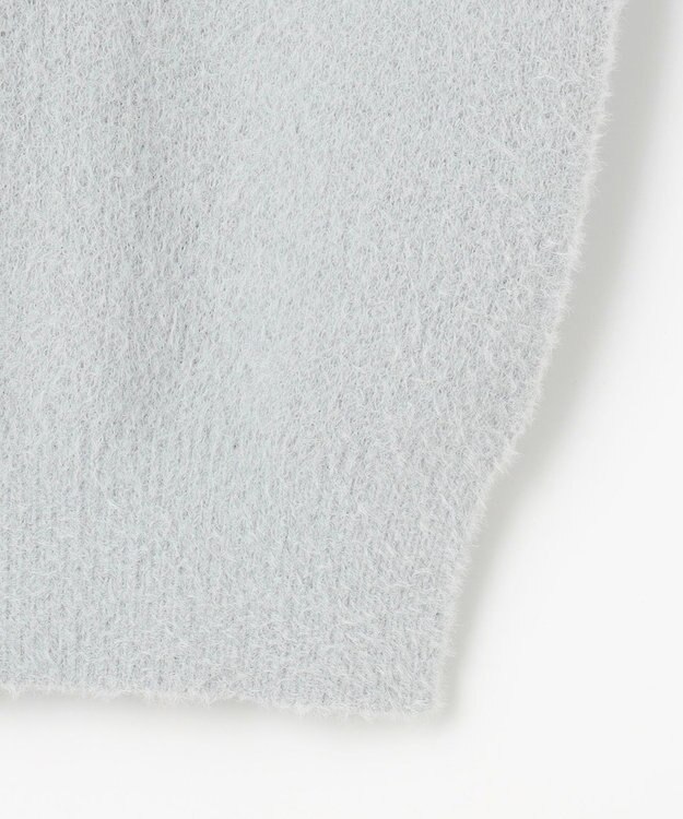 Feroux パール付きシャギー ニット スカイブルー系