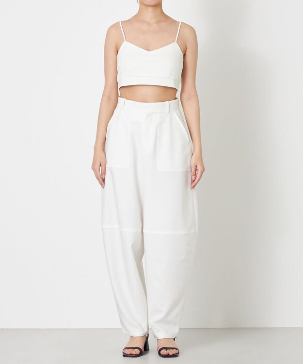 NAVE 【Nave・セットアップ可/洗える/撥水】スパンツイル パンツ ホワイト系