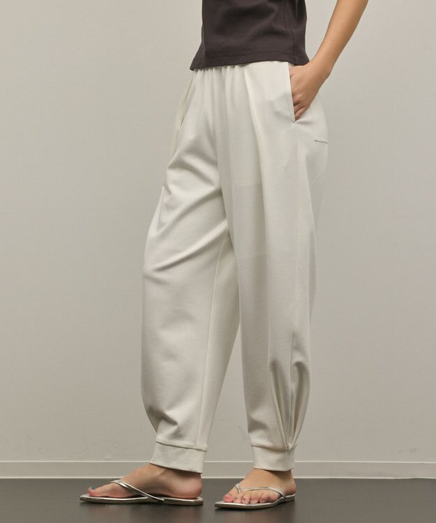 GRACE CONTINENTAL ポンチイージーパンツ ホワイト