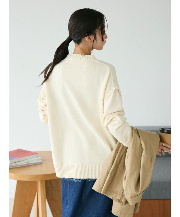 CRAFT STANDARD BOUTIQUE ガンジーニットプルオーバー Ivory