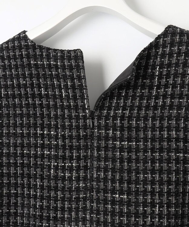 Feroux ツイードジャンパースカート ブラック系