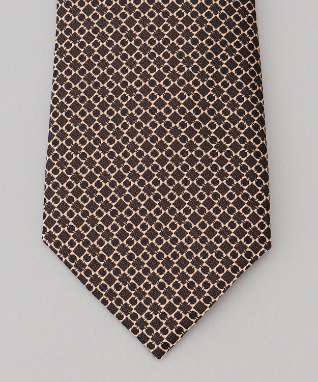 GOTAIRIKU 【日本製】ネクタイ_小紋柄 ブラウン系8